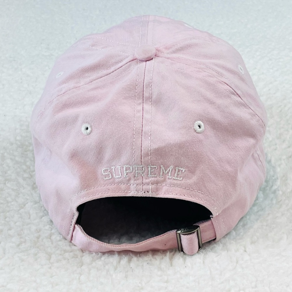 SUPREME • Milano Patch 6-Panel Baby Pink Baseball Cap - Picture 5 of 16
